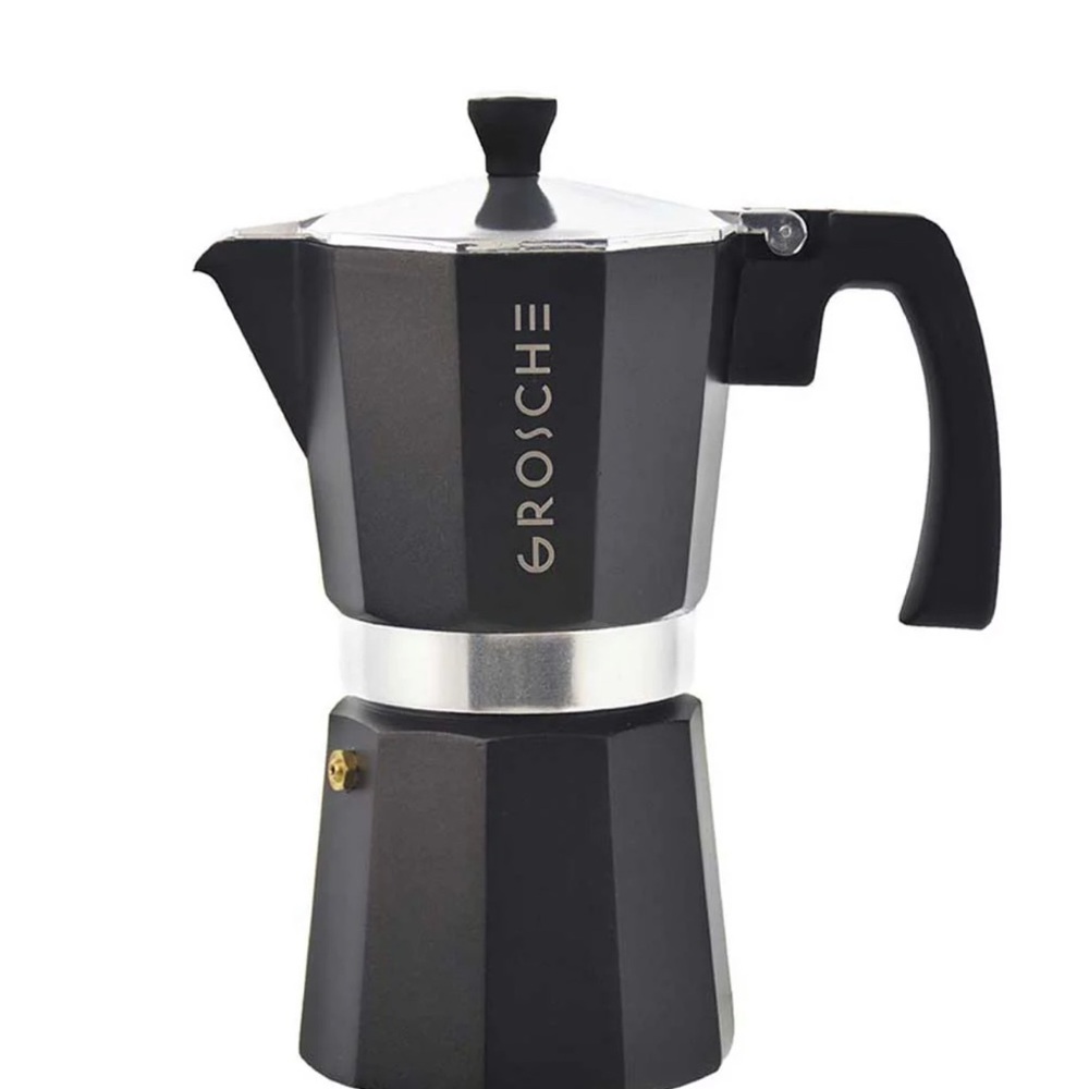 Grosche Black Stovetop Espresso Maker